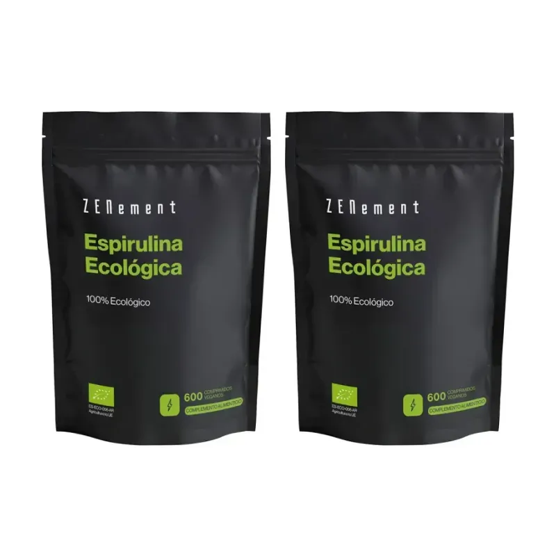 Zenement Espirulina Ecológica Duplo, 2 x 600 comprimidos veganos | Farmacia Barata