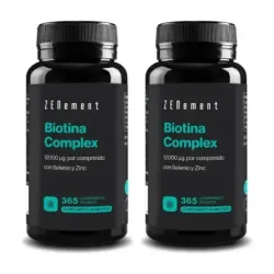 Zenement Biotina Complex con Selenio y Zinc Duplo, 2 x 365 comprimidos veganos