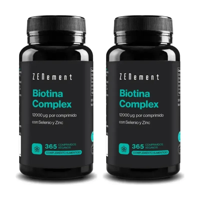 Zenement Biotina Complex con Selenio y Zinc Duplo, 2 x 365 comprimidos veganos | Farmacia Barata Zenement Biotina Complex con Selenio y Zinc Duplo, 2 x 365 comprimidos veganos | Farmacia Barata