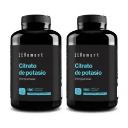 Zenement Citrato de Potasio 2105 mg Duplo, 2 x 180 cápsulas veganas