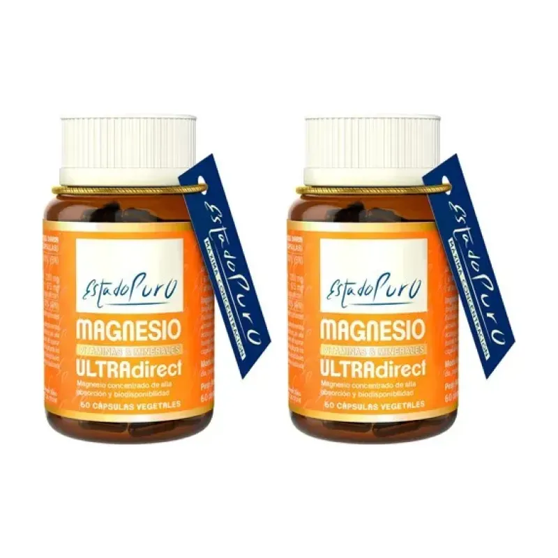 Ultradirect Magnesio Duplo, 2 x 60 cápsulas estado puro. | Farmacia Barata Ultradirect Magnesio Duplo, 2 x 60 cápsulas estado puro. | Farmacia Barata