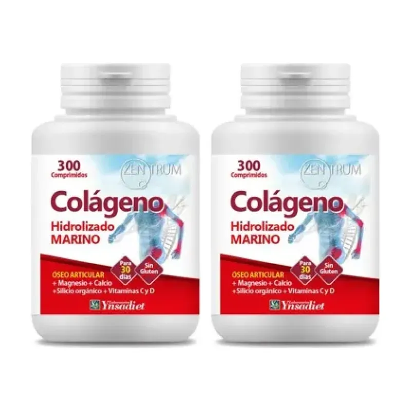 Zentrum Colágeno Marino Hidrolizado Duplo, 2 x 300 comprimidos. | Farmacia Barata Zentrum Colágeno Marino Hidrolizado Duplo, 2 x 300 comprimidos. | Farmacia Barata