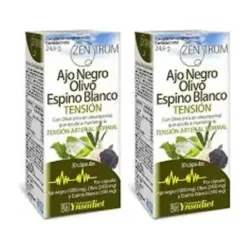 Zentrum Ajo Negro, Olivo y Espino Blanco Duplo, 2 x 30 cápsulas
