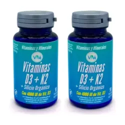 Ynsadiet Vitamina D3+K2 Silicio Duplo, 2 x 90 cápsulas