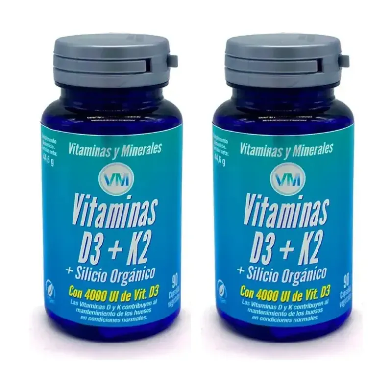 Ynsadiet Vitamina D3+K2 Silicio Duplo, 2 x 90 cápsulas | Farmacia Barata