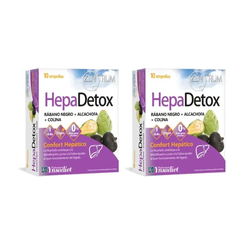 Ynsadiet Hepadetox Duplo, 2 x 10 ampollas | Farmacia Barata