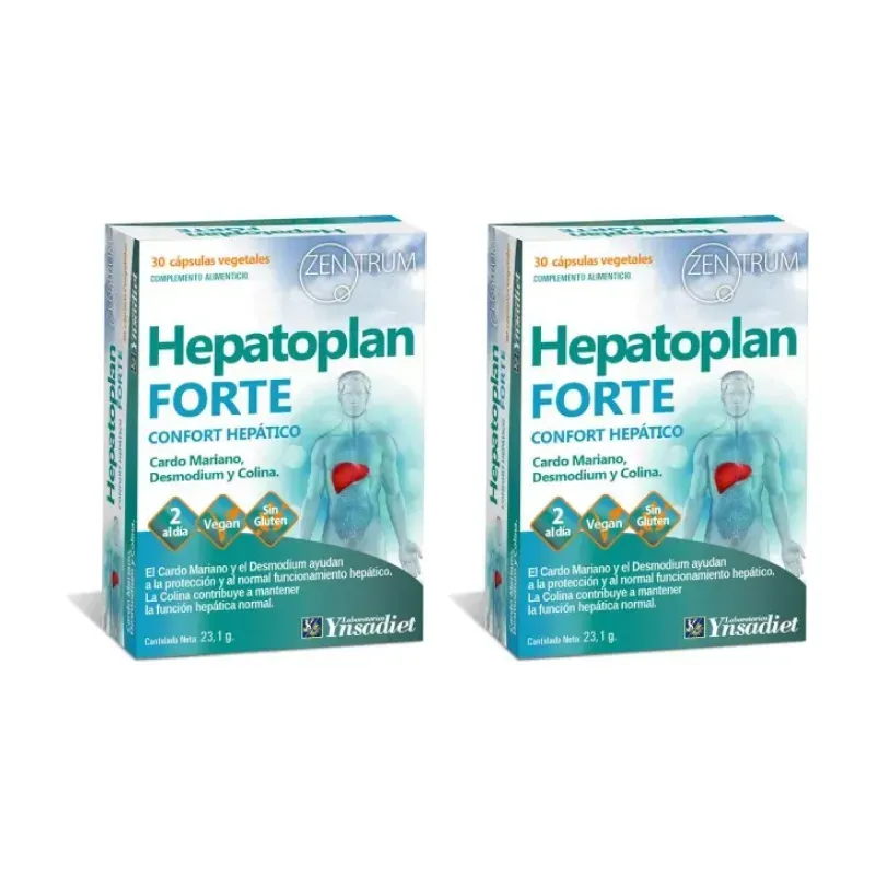 Ynsadiet Hepatoplan Forte Duplo, 2 x 30 capsulas | Farmacia Barata Ynsadiet Hepatoplan Forte Duplo, 2 x 30 capsulas | Farmacia Barata