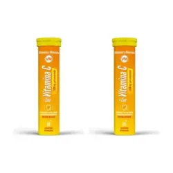 Ynsadiet Vitamina C + Zinc Efervescente Duplo, 2 x 20 tabs