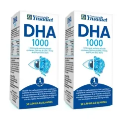 Ynsadiet DHA 1000 Vision y Cerebro Duplo, 2 x 30 capsulas