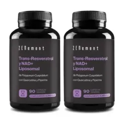 Zenement Trans-Resveratrol y NAD+ Liposomal Duplo, 2 x 90 cápsulas veganas