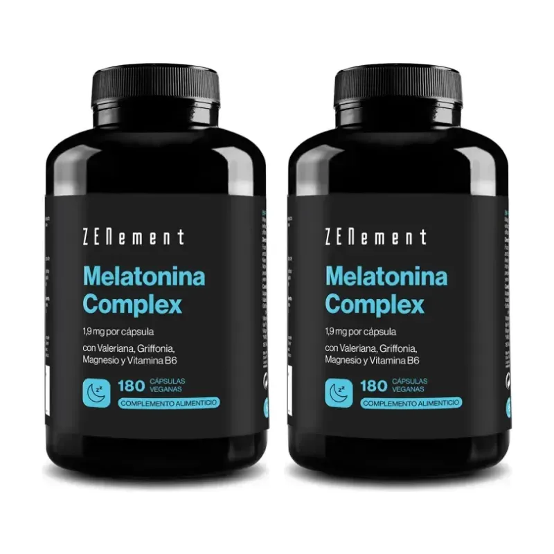 Zenement Melatonina Complex Duplo, 2 x 180 cápsulas veganas | Farmacia Barata