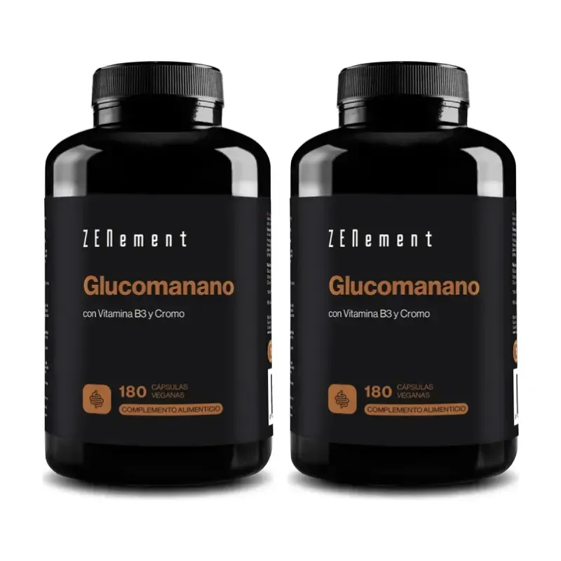 Zenement Glucomanano Duplo, 2 x 180 cápsulas veganas | Farmacia Barata Zenement Glucomanano Duplo, 2 x 180 cápsulas veganas | Farmacia Barata