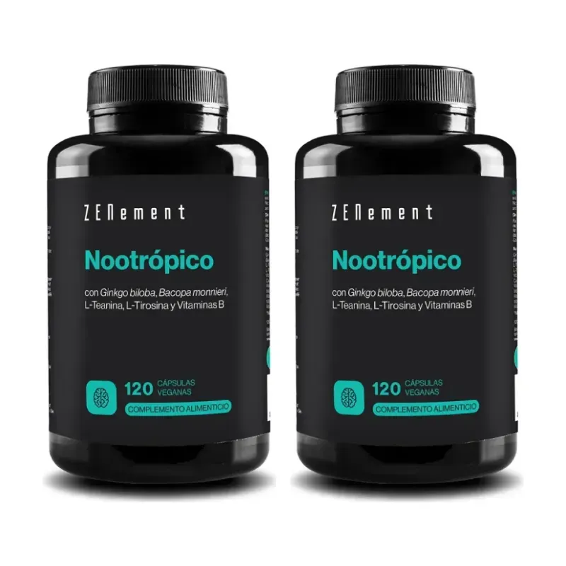 Zenement Nootrópico con Ginkgo biloba Duplo, 2 x 120 cápsulas veganas | Farmacia Barata Zenement Nootrópico con Ginkgo biloba Duplo, 2 x 120 cápsulas veganas | Farmacia Barata