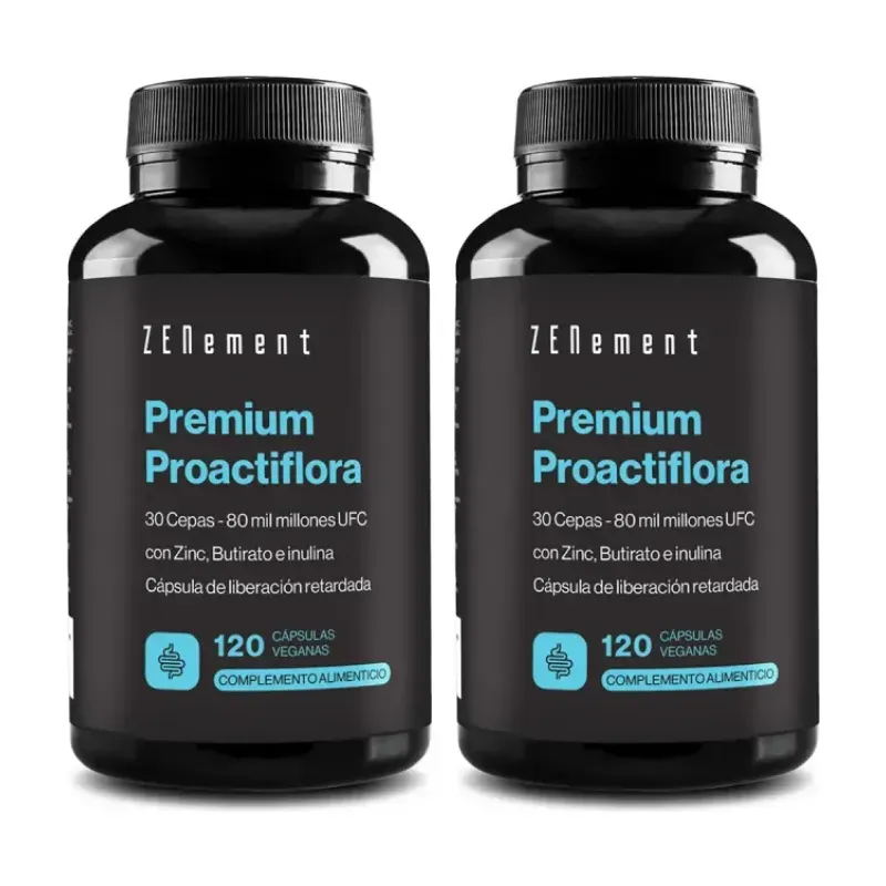 Zenement Premium Proactiflora Duplo, 2 x 120 cápsulas veganas | Farmacia Barata Zenement Premium Proactiflora Duplo, 2 x 120 cápsulas veganas | Farmacia Barata