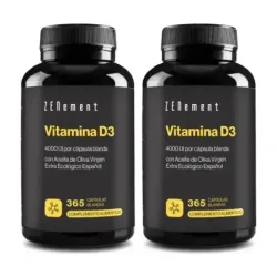 Zenement Vitamina D3 4000 UI Duplo, 2 x 365 cápsulas blandas