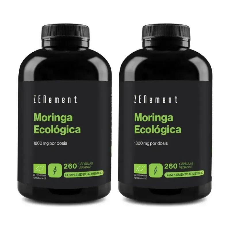Zenement Moringa Ecológica Duplo, 2 x 260 cápsulas veganas | Farmacia Barata Zenement Moringa Ecológica Duplo, 2 x 260 cápsulas veganas | Farmacia Barata