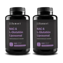 Zenement NAC & L-Glutatión Liposomal Duplo, 2 x 120 cápsulas veganas