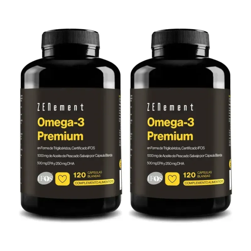Zenement Omega-3 Premium Duplo, 2 x 120 cápsulas blandas | Farmacia Barata