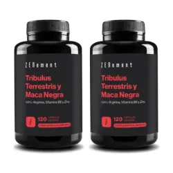 Zenement Tribulus Terrestris y Maca Negra Duplo, 2 x 120 cápsulas veganas