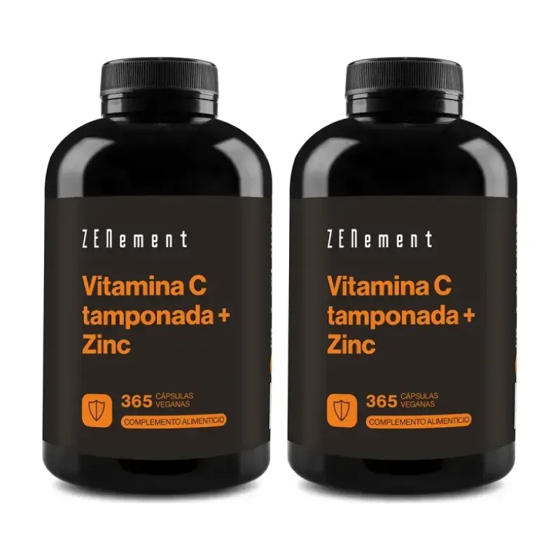 Zenement Vitamina C Tamponada + Zinc Duplo, 2 x 365 cápsulas veganas | Farmacia Barata Zenement Vitamina C Tamponada + Zinc Duplo, 2 x 365 cápsulas veganas | Farmacia Barata