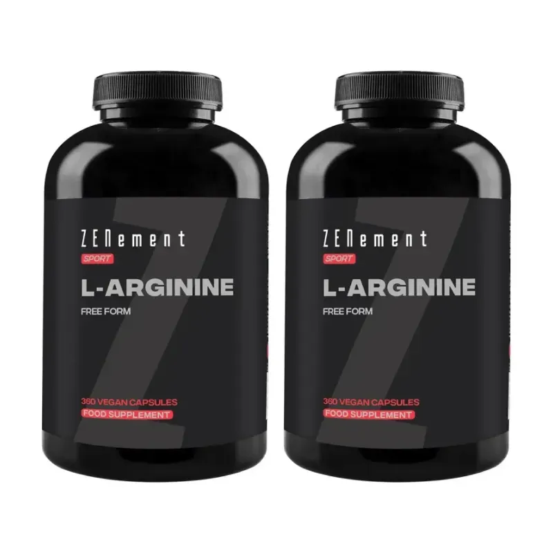 Zenement L-Arginina 700 mg Duplo, 2 x 360 cápsulas veganas | Farmacia Barata