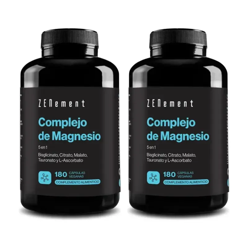 Zenement Magnesio Complex 5 en 1 Duplo, 2 x 180 cápsulas veganas | Farmacia Barata Zenement Magnesio Complex 5 en 1 Duplo, 2 x 180 cápsulas veganas | Farmacia Barata