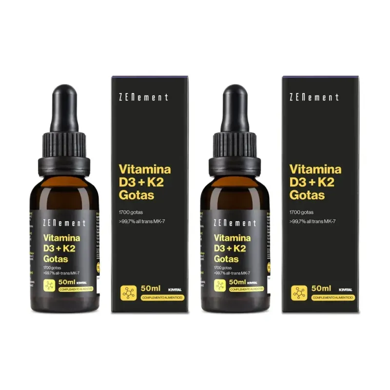 Zenement Vitamina D3 + K2 Gotas Duplo, 2 x 50 ml | Farmacia Barata