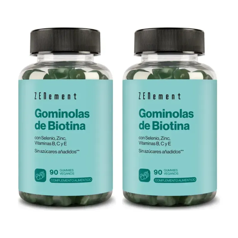 Zenement Gummies de Biotina Duplo, 2 x 90 gominolas veganas | Farmacia Barata Zenement Gummies de Biotina Duplo, 2 x 90 gominolas veganas | Farmacia Barata