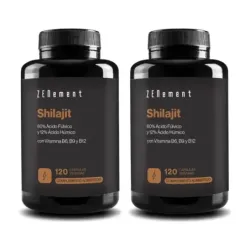 Zenement Shilajit con Vitamina B6, B9 y B12 Duplo, 2 x 120 cápsulas veganas