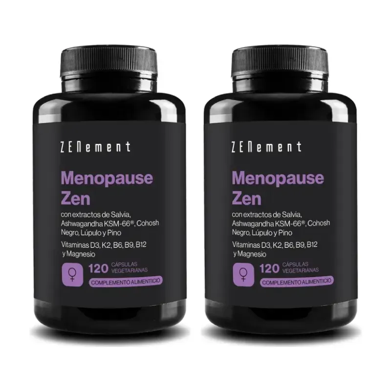 Zenement Menopause Zen Duplo, 2 x 120 cápsulas vegetarianas | Farmacia Barata Zenement Menopause Zen Duplo, 2 x 120 cápsulas vegetarianas | Farmacia Barata