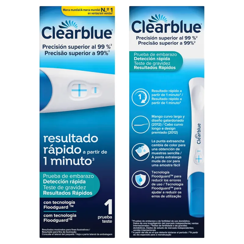 Clearblue Test de Embarazo Analógico: Detección Rápida, 1 unidad Clearblue Test de Embarazo Analógico: Detección Rápida, 1 unidad