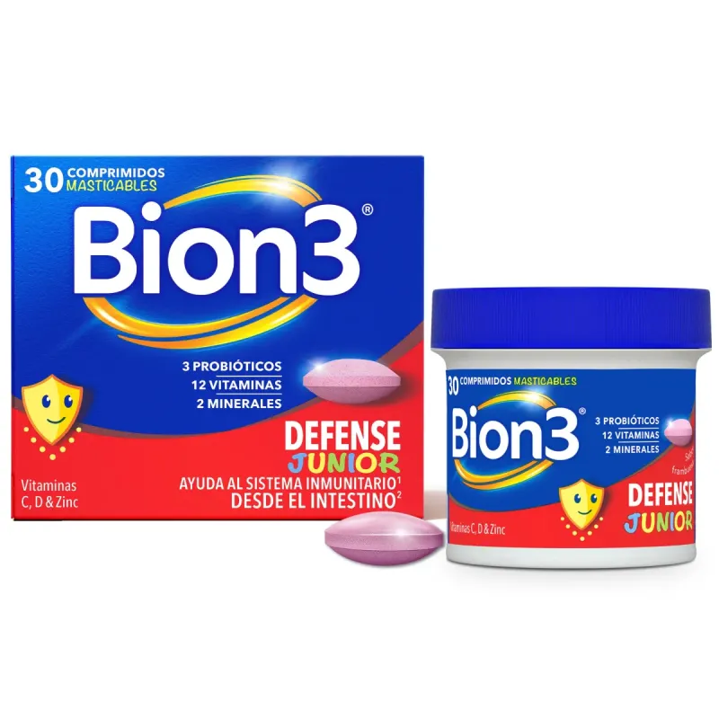 BION3 Junior 30 Comprimidos Masticables | Farmacia Barata