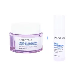 Pack Axovital Rutina Antiedad día: crema-gel renovadora, 50 ml + sérum antiarrugas, 50 ml