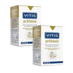 Vitis Prótesis Almohadillas Adhesivas Duplo, 2x15 unidades