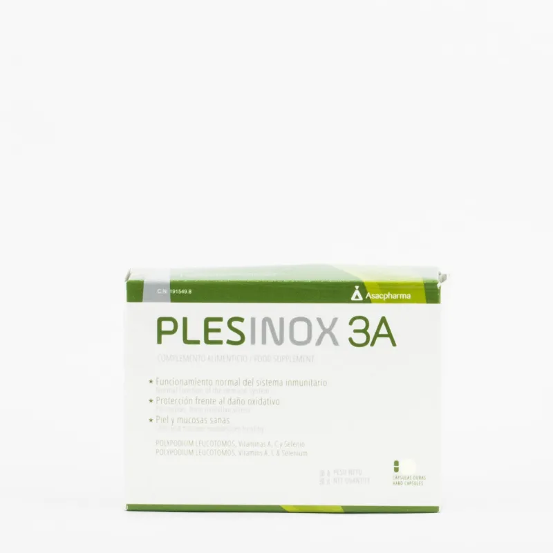 Asacpharma Plesinox 3A, 30 comprimidos.