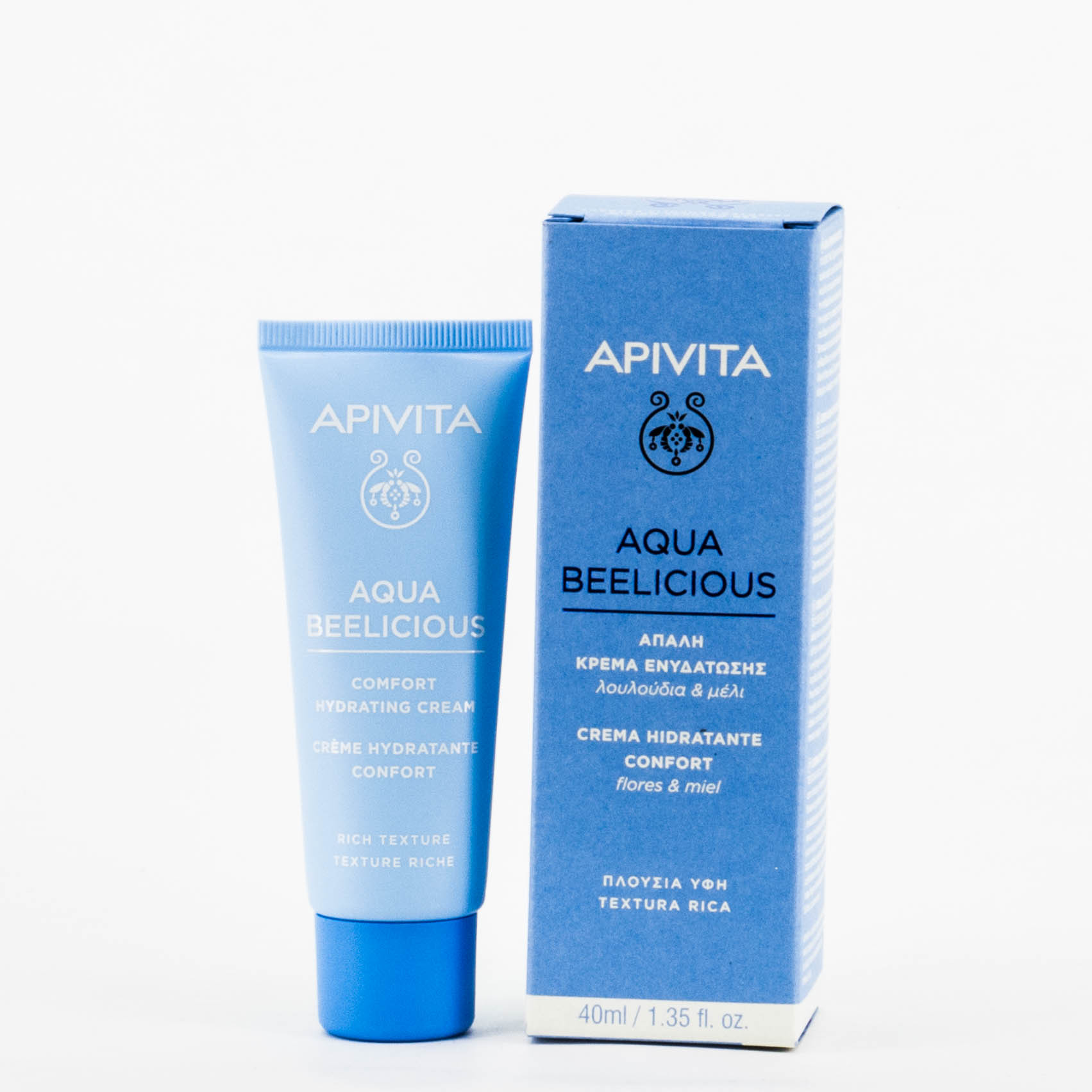 Apivita Aqua Beelicious Crema hidratante confort, 40ml.