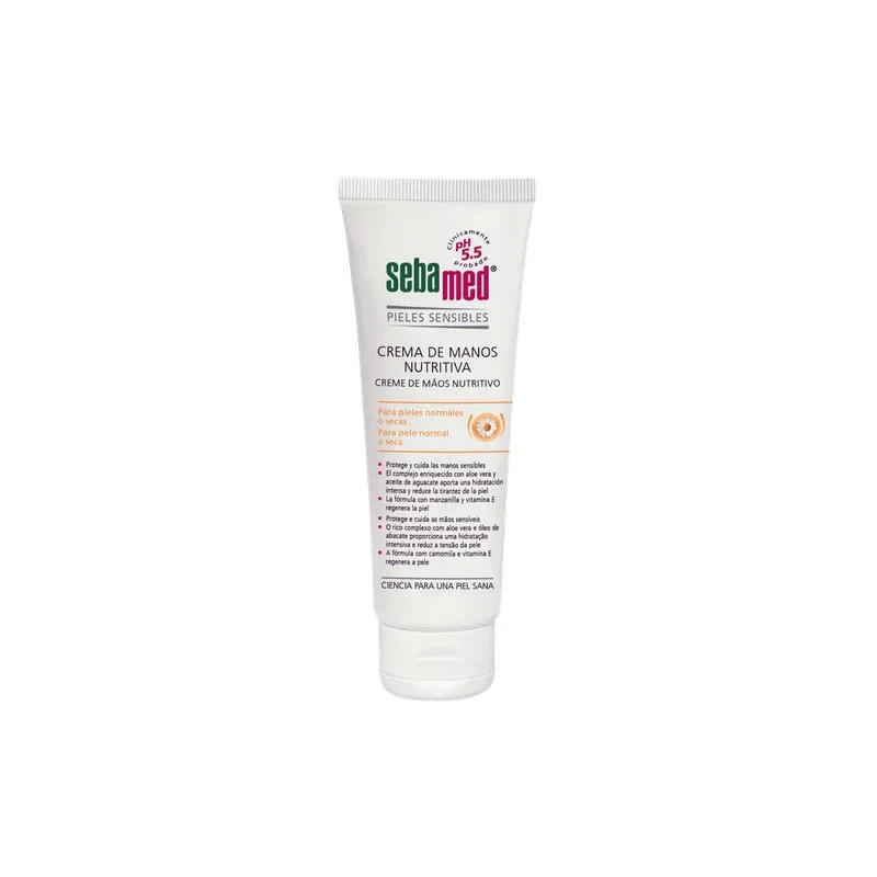 Sebamed Crema de manos Nutritiva, 75ml. Sebamed Crema de manos Nutritiva, 75ml.