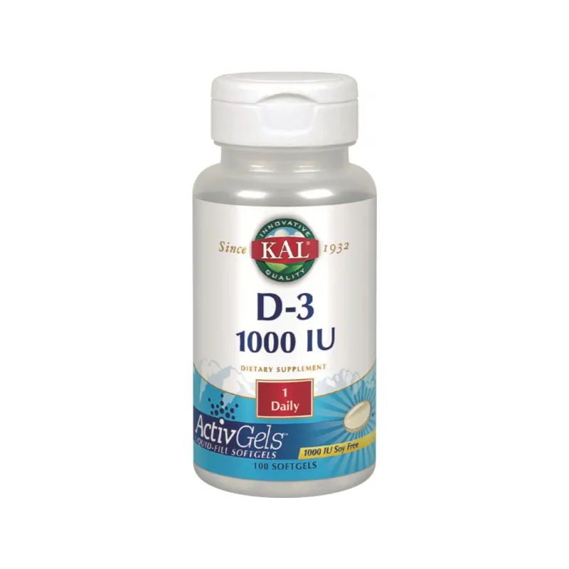 KAL D3 1000 UI - 100 perlas ActivGels