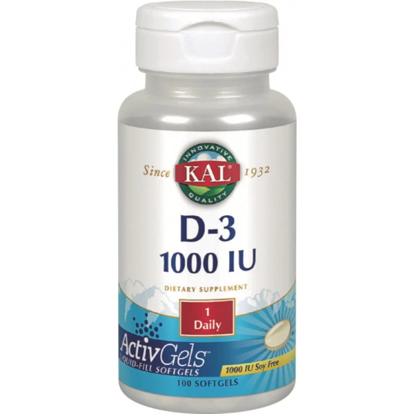 KAL D3 1000 UI - 100 perlas ActivGels