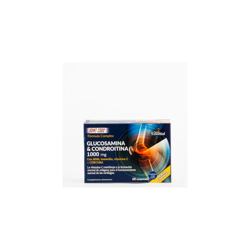 Nature Essential Glucosamina + Condroitina + MSM 1.200mg, 60 comprimidos Nature Essential Glucosamina + Condroitina + MSM 1.200mg, 60 comprimidos