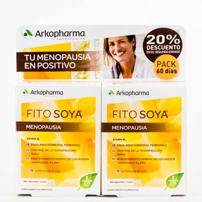 ARKOPHARMA FITOSOYA MENOPAUSIA 2X60 CAPSULAS