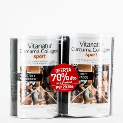 Vitanatur Colageno Cúrcuma Sport DUPLO, 2x360gr.