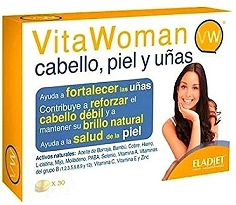 eladiet vitawoman cabello, piel y uñas, 30 comprimidos