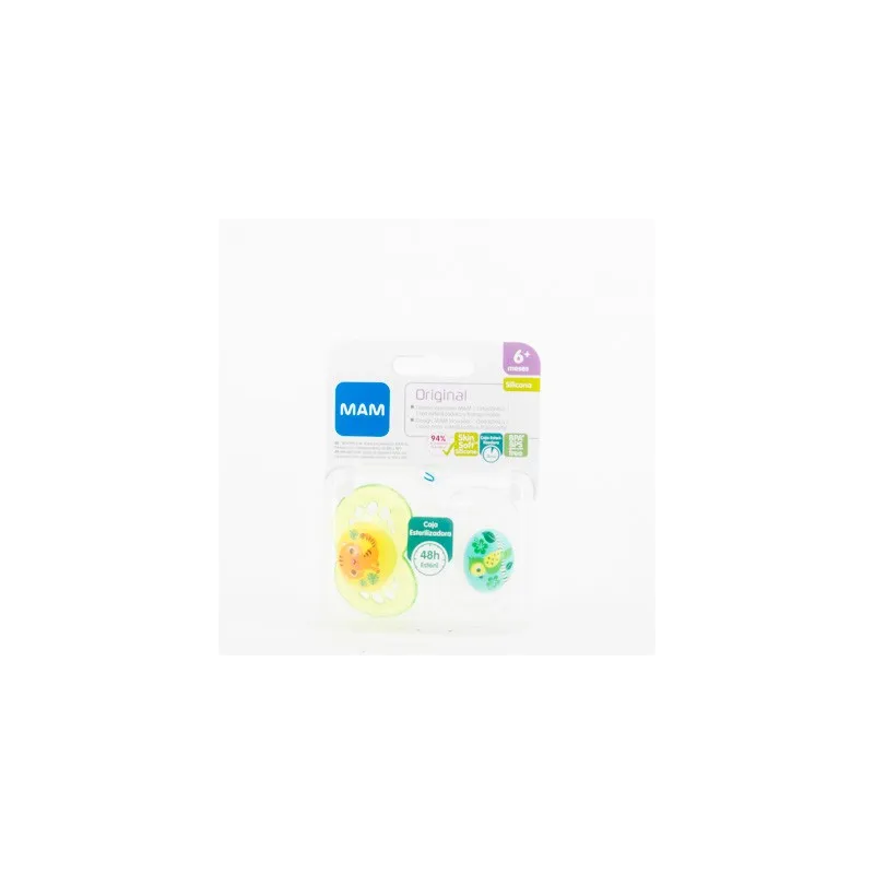 Mam Chupete Original Silicona +6m Pack Verde