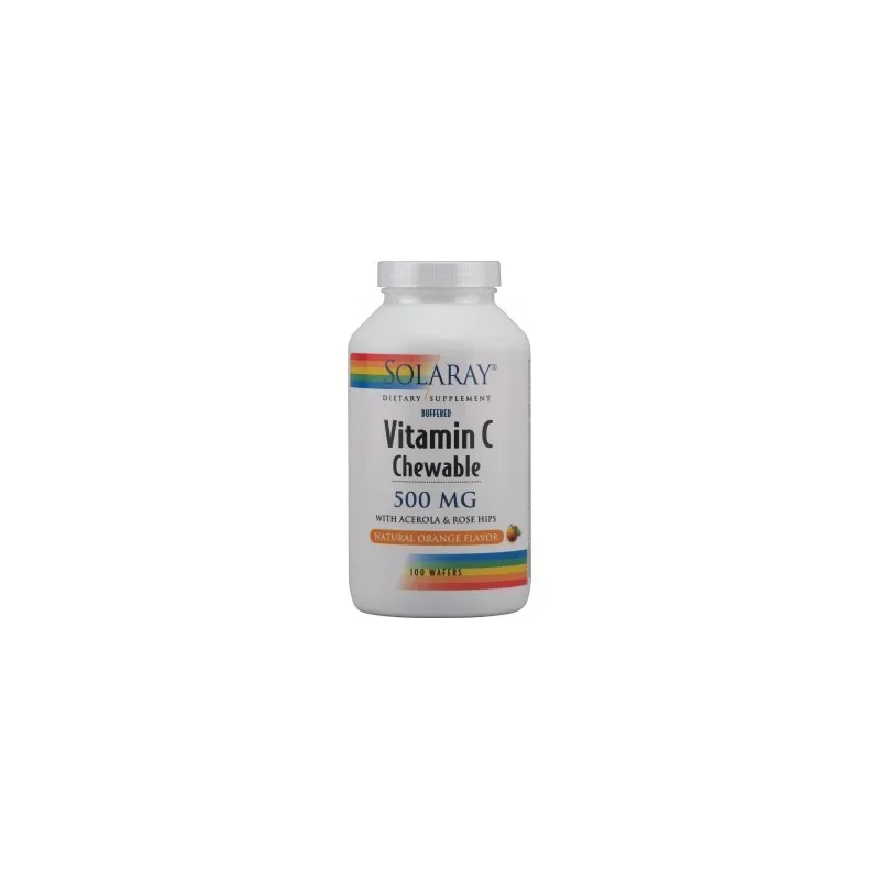 Solaray  Vitamina C 500 mg - 100 comp. mast. naranja