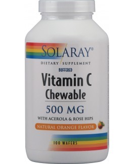 Solaray Vitamina C 500 mg - 100 comp. mast. naranja