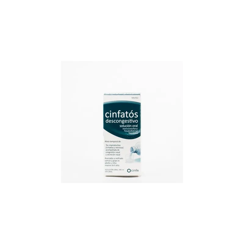 Cinfatos Descongestivo Solc. Oral, 200ml. Cinfatos Descongestivo Solc. Oral, 200ml.