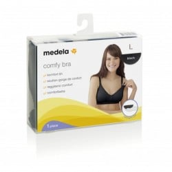 Medela Comfy Bra sujetador de embarazo y lactancia negro, 1 unidad