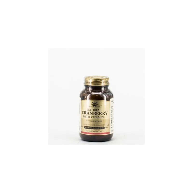 Solgar Arandano Rojo con Vitamina C, 60 Vegicaps.