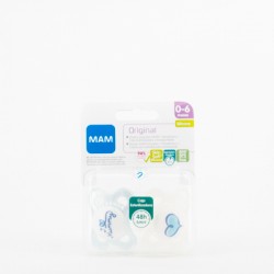 MAM Chupete Silicona Original 0-6M Pack Doble Mammy